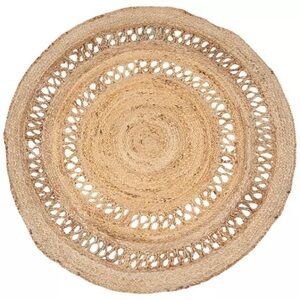 Round Woven Jute Rug